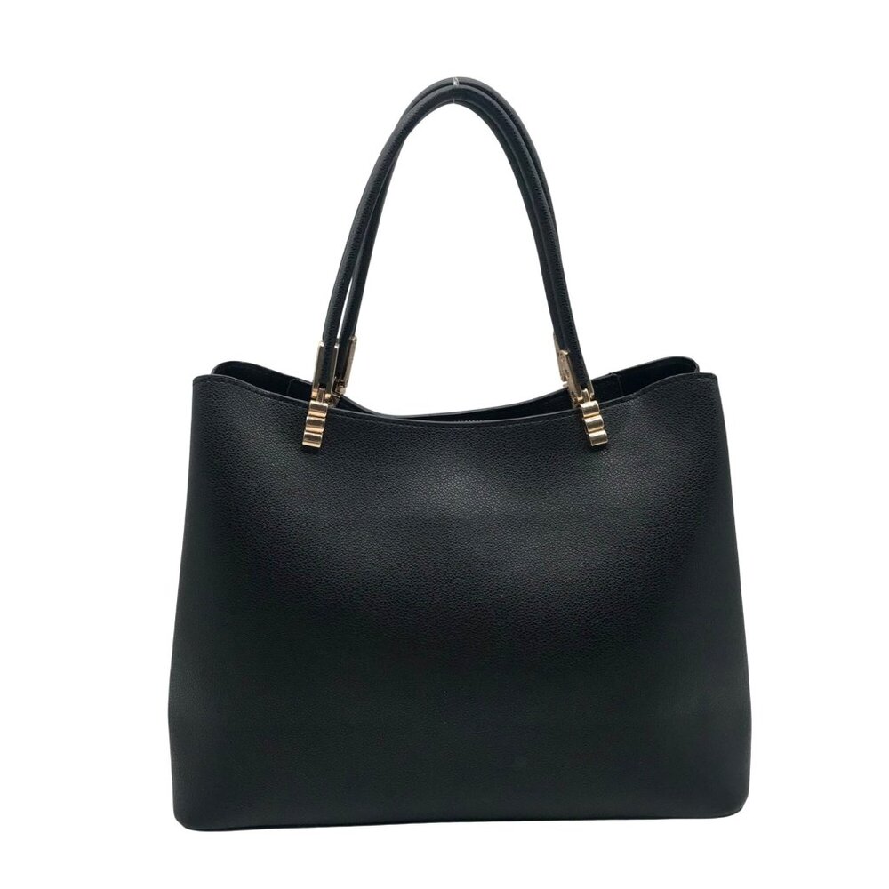 Unbranded Black Faux Leather Satchel Bag